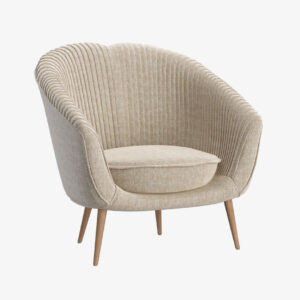 Velvet Tufted Wing-back Accent Chair