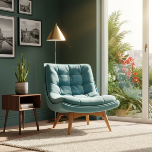 The White Tufted Armchair